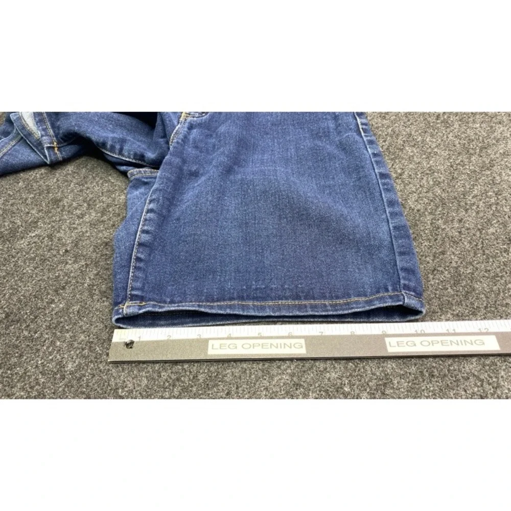 Michael Kors Denim Shorts Womens Size 6 Blue Medium Wash Gold Logo Stretch